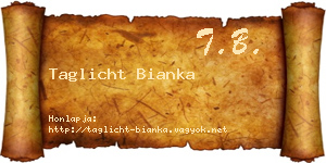 Taglicht Bianka névjegykártya